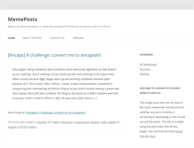 Tablet Screenshot of memeposts.com